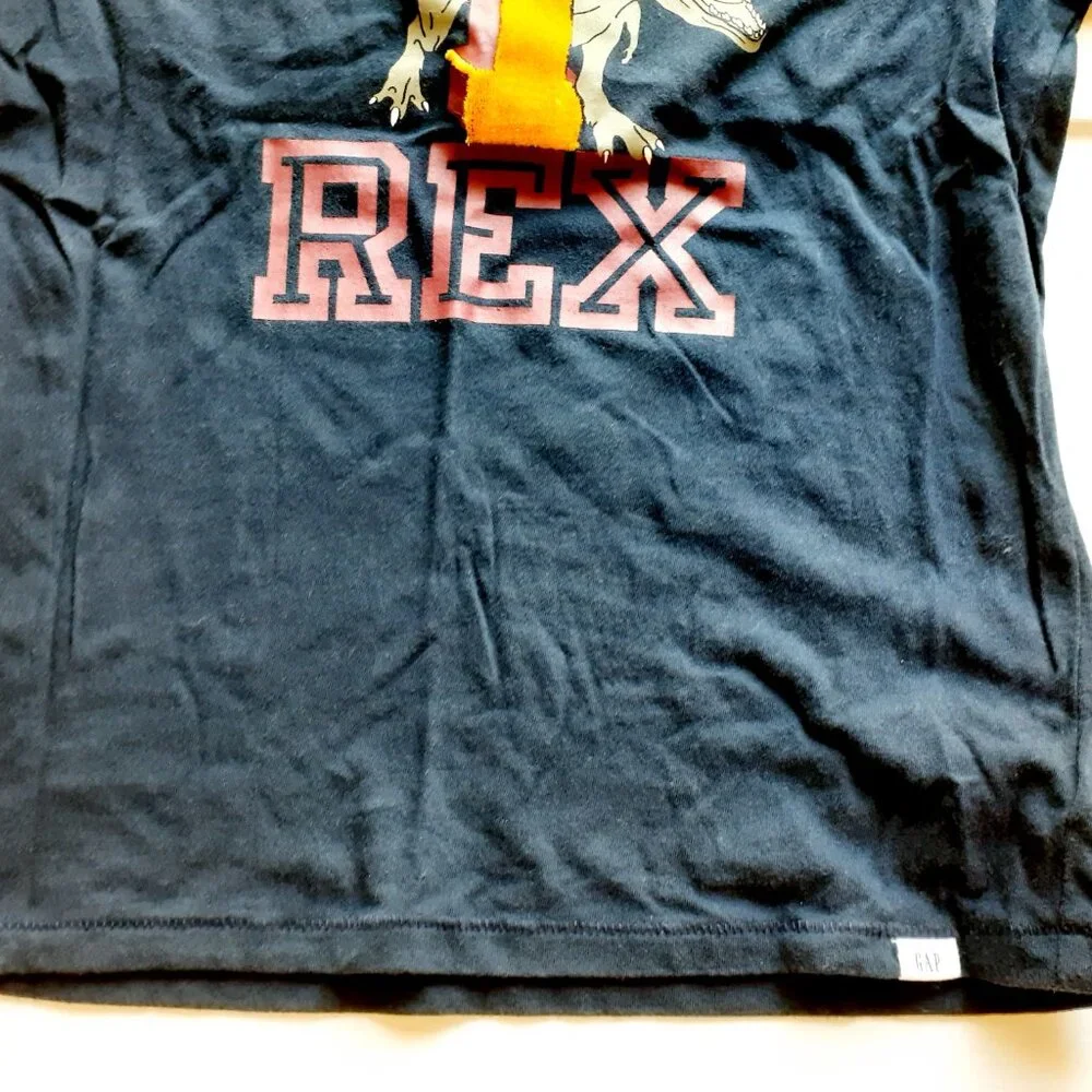 Gap Boys T-Shirt Dinosaur Navy T-Rex Short Sleeve Large 10